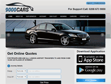 Tablet Screenshot of 9000cars.co.uk